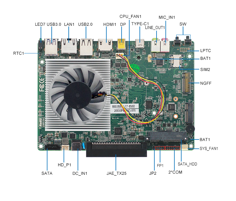 新品上市：派勤第八代Whiskey Lake-U OPS電腦主板，超高清4K/60Hz